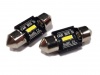 Żarówka rurkowa SV8.5 12V/24V 31mm SMD UltraBright 1860 Festoon CANBUS bipolarna biała AMIO (2szt.)