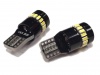 Żarówka W5W T10 12V 18xLED SMD 3014 + 1 SMD CANBUS biała AMIO (2szt.)