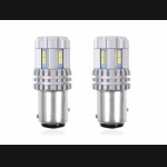 Żarówka BAY15D 12V/24V 12x3020 SMD UltraBright LED CANBUS biała AMIO (2szt.)