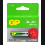 Bateria LR6 AA 1.5V GP Super Alkaline (5szt.)