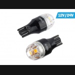 Żarówka WY16W T15 12V/24V 5xLED SMD2835 LUMILEDS CANBUS NONPOLAR pomarańczowa VISION (2szt.)