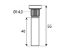 Szpilka piasty koła radełkowana M12x1,25x40 fi 14,3mm