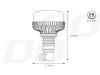 Lampa ostrzegawcza R65 R10 36LED 12/24V IP56 uchwyt zaginany