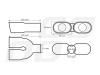 Końcówka tłumika wydechu stal nierdzewna podowjna