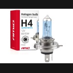 Żarówka H4 12V 60/55W Amio Super White filtr UV (1szt.)