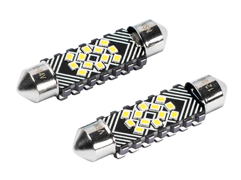 ŻARÓWKA RURKOWA 12V LED C5W 1,2W BIAŁA 31mm