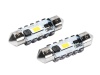 Żarówka rurkowa SV8.5 12V/24V 36mm 1xSMD3570 Festoon CANBUS biała VISION (2szt.)