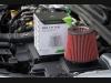 Filtr powietrza 155x130x120mm + 3 adaptery 60-63-70mm# CZERWONY/CARBON