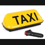 Lampa # Sygnalizator # Znak TAXI - na magnes ŻÓŁTY z wtyczką zapalniczki