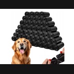 Woreczki worki na psie odchody czarne 10 rolek x 15 sztuk