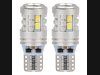 Żarówka W5W T10 12V/24V 6xLED SMD3020 + 1xLED SMA3030 biała AMIO (2szt.)