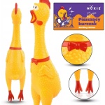 Kurczak gumowy piszczący zabawka dla psa gryzak 30cm