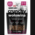Uniszki crunchy wołowina dla psa 80g