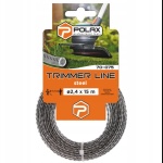Żyłka tnąca do podkaszarek trimmer Drut stalowy 2.4mm x 15m
