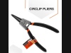 Szczypce segera 150mm zewnętrzne proste Polax $F