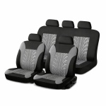 POKROWCE SAMOCHODOWE uniwersalne czarno-szare