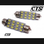 Żarówka rurkowa SV8.5 12V 42mm 12 SMD LED biała (1szt.)