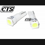 Żarówka R5 / T5 SMD5050 LED na wcisk do zegarów biała (1szt)