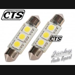 Żarówka rurkowa SV8.5 12V 36mm 3 SMD LED CANBUS biała (2szt)