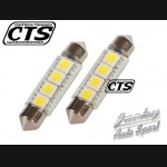 Żarówka rurkowa SV8.5 12V 39mm 4 SMD LED CANBUS czerwona 2sz