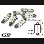 Żarówka rurkowa SV8.5 24V 36mm 6 SMD LED biała (1szt.)