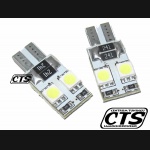 Żarówka W5W T10 12V 4 SMD LED CANBUS biała (1szt.)