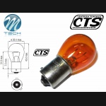 Żarówka BAU15S 12V 21W AMBER M-TECH (10szt.)