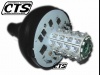 Lampa ostrzegawcza 12/24V pomarańczowa 100 LED E9 na trzpień