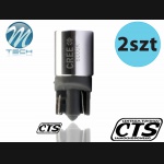 Żarówka W5W T10 12V CREE 3W LED CANBUS biała (2szt)