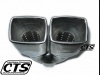 Końcówka tłumika 40-54mm podwójna 290x195x80mm