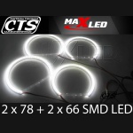 Ringi SMD LED BMW E46 A+B NIESOCZEWKOWE MaxLed 4szt.