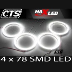 Ringi SMD LED BMW E46 2D COUPE SOCZEWKOWE MaxLed 4szt.