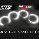 Ringi SMD II LED BMW E36 E38 E39 E46 SOCZEWKOWE MaxLed 4szt