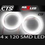 Ringi SMD II LED BMW E46 2D COUPE SOCZEWKOWE MaxLed 4szt.