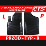 Dywanik samochodowy gumowy - TYP R - prawy